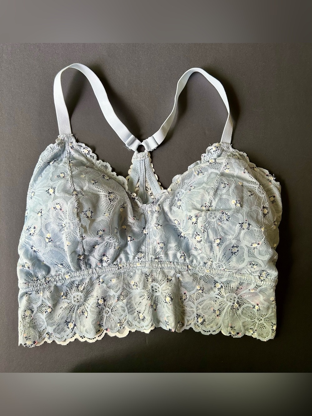 No Boundaries Light Blue Lace Bralette